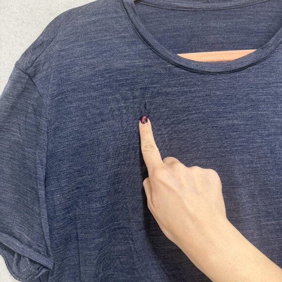 Icebreaker Shirt Mens XL Blue Short Sleeve Crewneck Lightweight Casual Tee - Picture 4 of 8